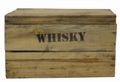 Caisse rustique à couvercle imprimée « Whisky » 42 × 27 × 25 cm
