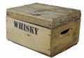 Caisse rustique à couvercle imprimée « Whisky » 26 × 20 × 15 cm