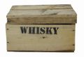 Caisse rustique à couvercle imprimée « Whisky » 26 × 20 × 15 cm