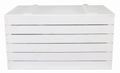 Coffre en bois blanc grand format 80 × 50 × 39 cm