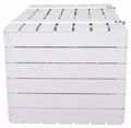 Coffre en bois blanc grand format 80 × 50 × 39 cm