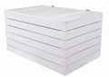 Coffre en bois blanc grand format 80 × 50 × 39 cm