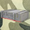 Caisse à munitions type AD 81 — 82 × 51 × 29 cm