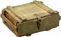 Caisse de transport militaire verte / naturelle 51 × 37 × 20 cm