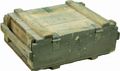 Caisse de transport militaire verte / naturelle 51 × 37 × 20 cm
