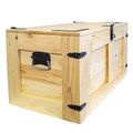 Grand coffre en bois « Oskar » naturel 80 × 45 × 47 cm