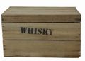 Caisse rustique à couvercle imprimée « Whisky » 34 × 24 × 20 cm