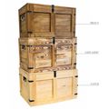 Grand coffre en bois « Oskar » palissandre 80 × 45 × 47 cm