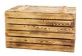 Coffre en bois flambé grand format 80 × 50 × 39 cm