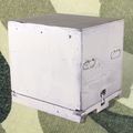 Caisse de transport blanche grand format 52 × 60 × 58 cm