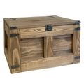Coffre en bois « Barbossa » palissandre 48 × 36 × 31 cm
