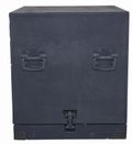 Caisse de transport grise grand format 52 × 60 × 58 cm