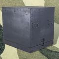 Caisse de transport grise grand format 52 × 60 × 58 cm
