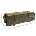 Caisse de fret vintage « NR3M » 73 × 23 × 22 cm