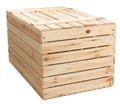 Coffre en bois naturel grand format 80 × 50 × 39 cm