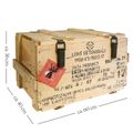 Caisse de fret vintage « WBN-85 » 60 × 40 × 36 cm