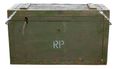 Caisse de transport militaire ancienne 70 × 34 × 42 cm