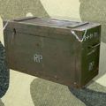 Caisse de transport militaire ancienne 70 × 34 × 42 cm