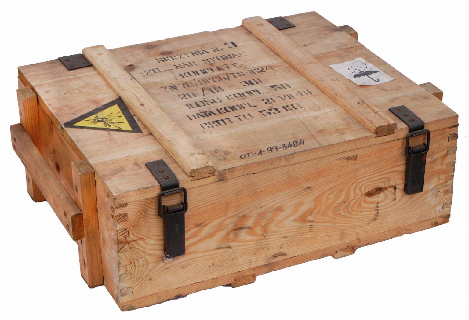 Caisse de transport naturelle n° 3 — 73 × 55 × 24 cm