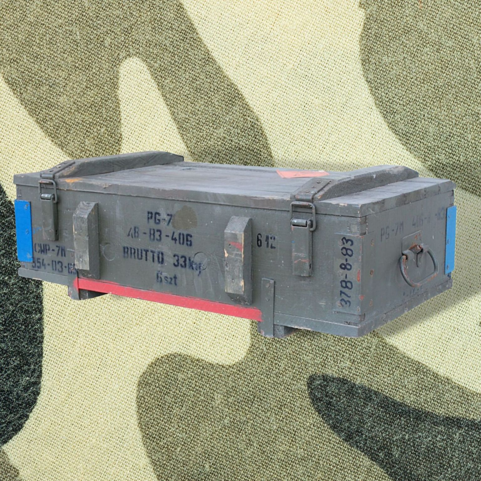 Caisse à munitions type PG-7 — 80 × 42 × 24 cm