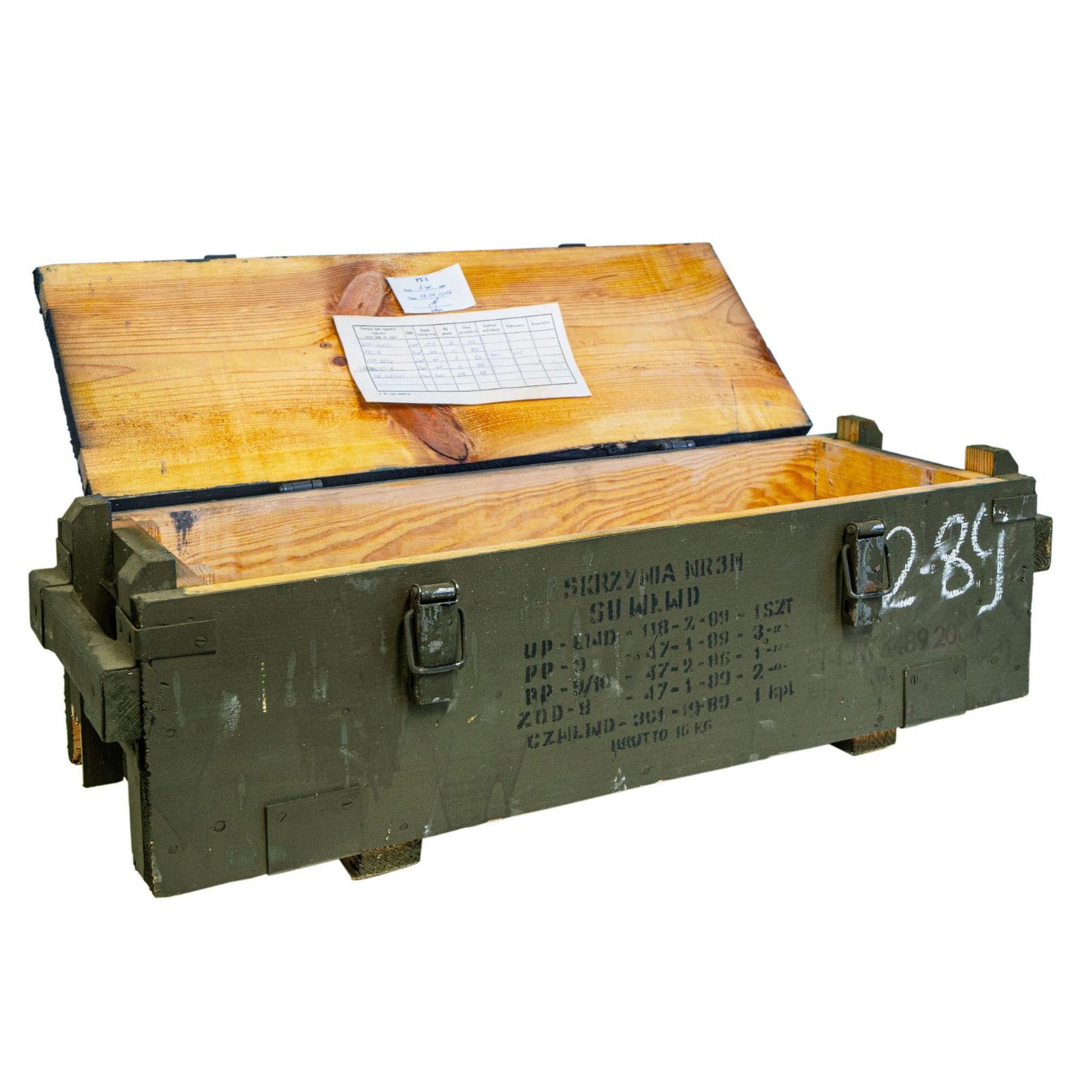Caisse de fret vintage « NR3M » 73 × 23 × 22 cm